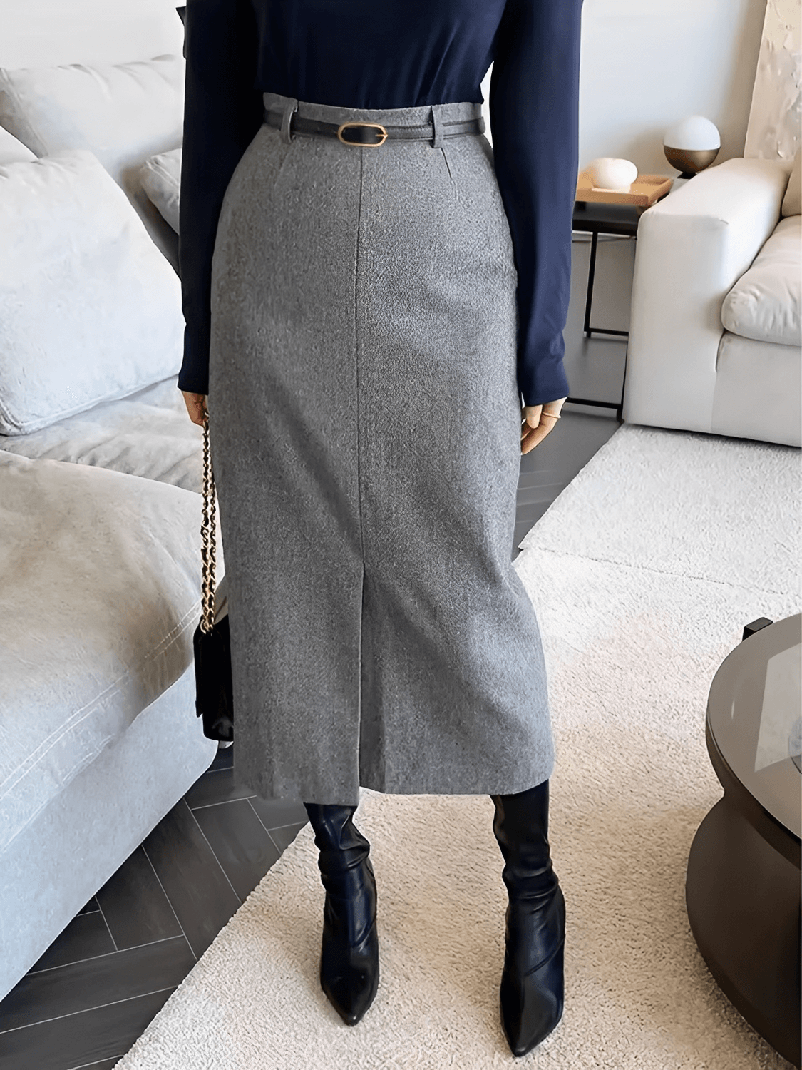 Saia Midi Alfaiataria – Chiara