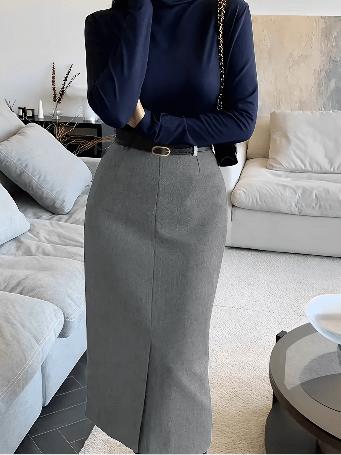 Saia Midi Alfaiataria – Chiara
