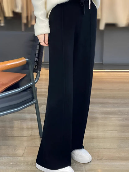 Calça Wide de Lã – Justine
