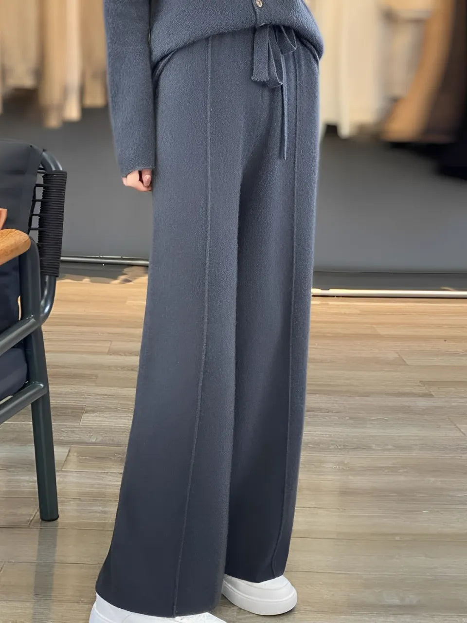 Calça Wide de Lã – Justine