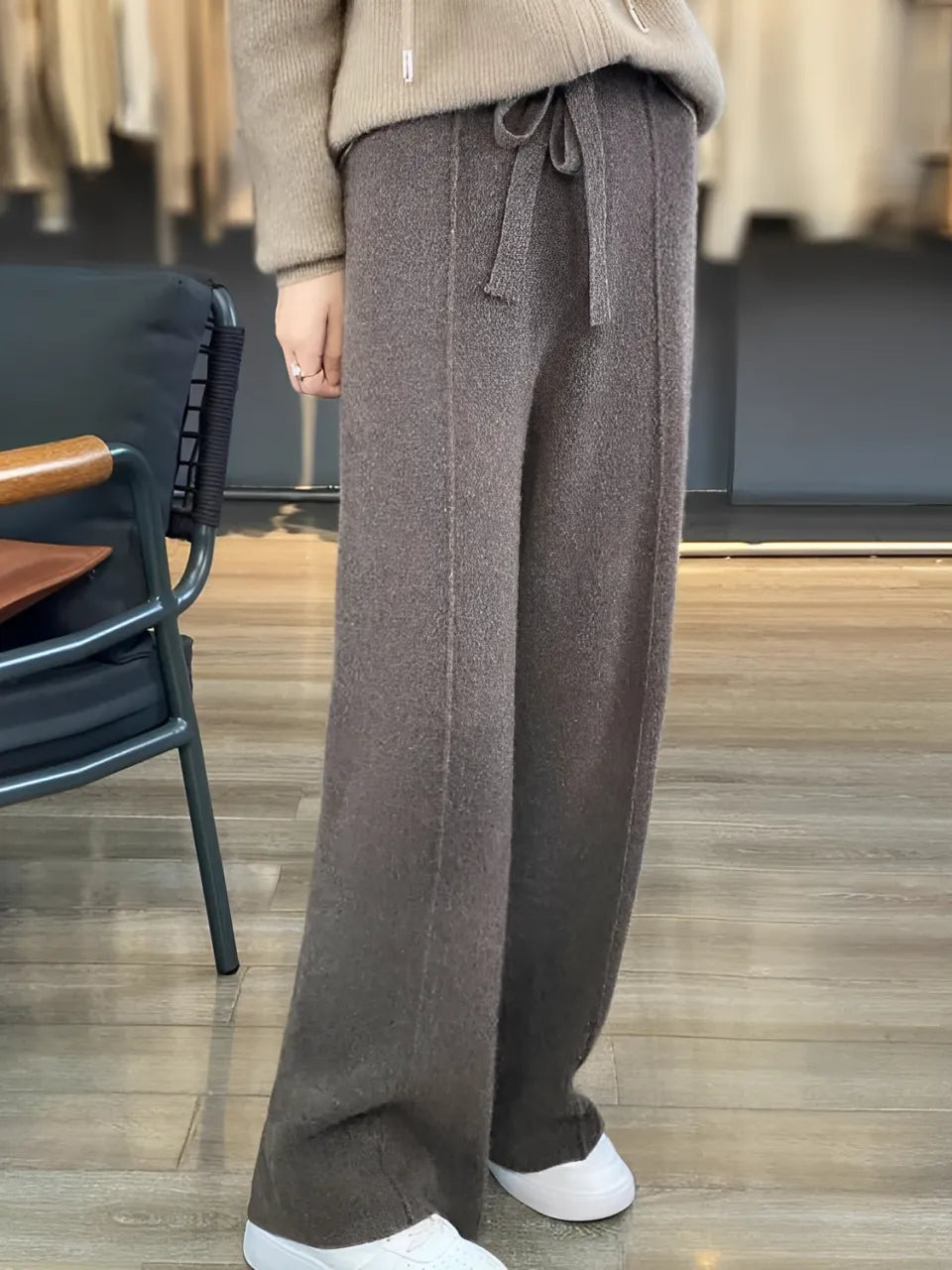 Calça Wide de Lã – Justine