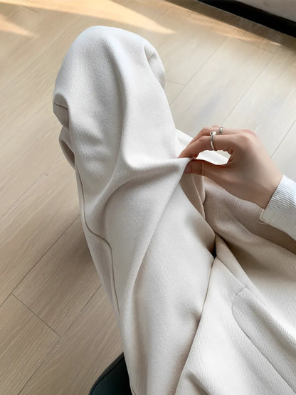 Calça Wide de Lã Batida – Maysa