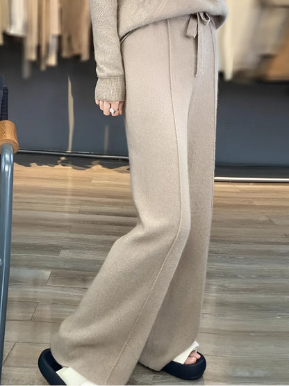 Calça Wide de Lã – Justine