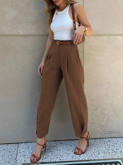 Calça Slim Cintura Média – Ester