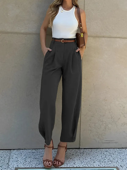 Calça Slim Cintura Média – Ester
