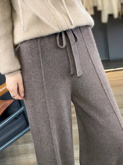 Calça Wide de Lã – Justine