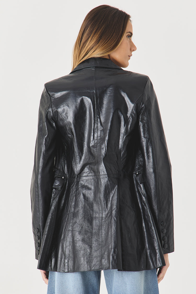 Blazer Couro – Preto