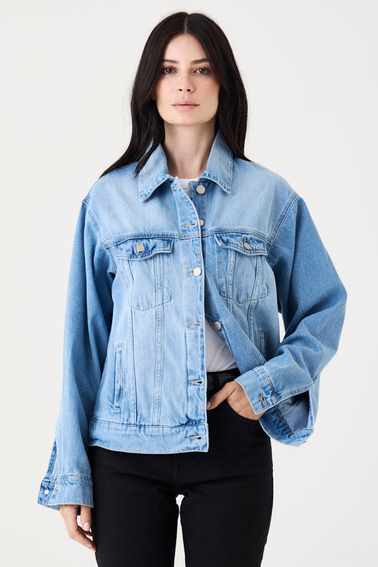 Jaqueta Dana Relaxed – Jeans Médio