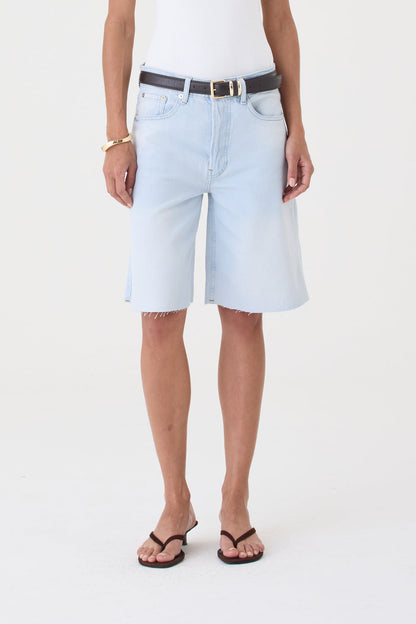 Jorts Helena Barra a Fio – Jeans Claro