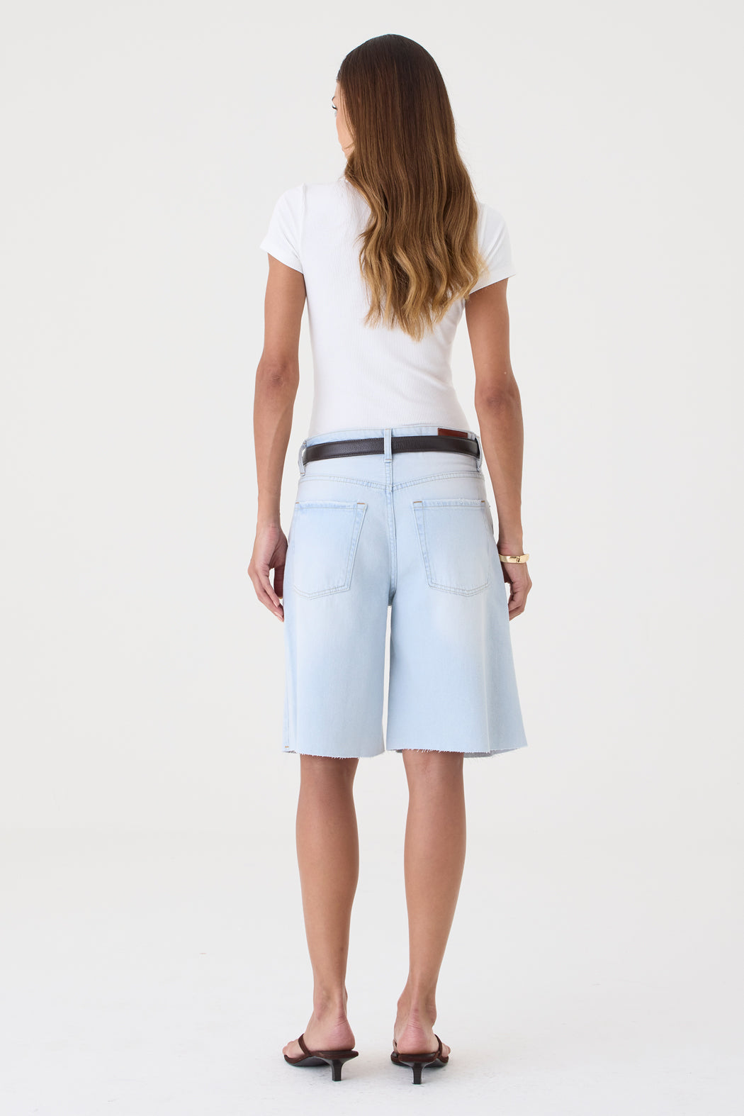 Jorts Helena Barra a Fio – Jeans Claro