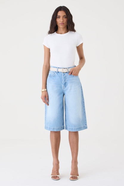 Jorts Sara Barra Larga – Jeans Claro