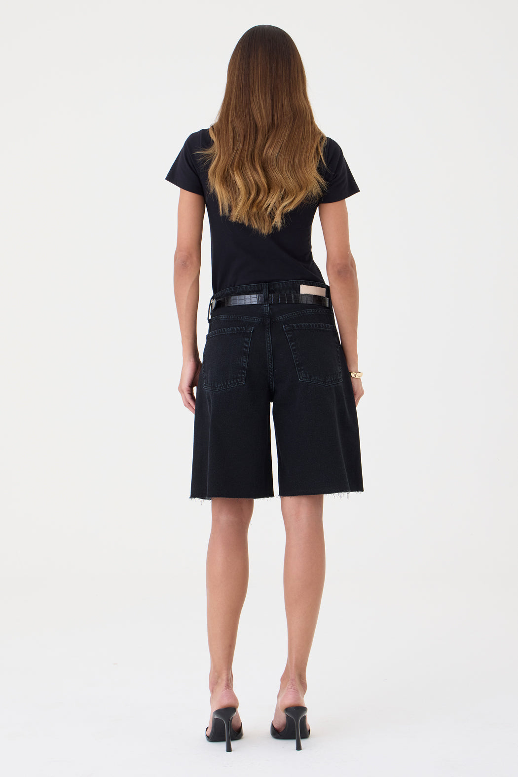 Jorts Helena Barra a Fio – Jeans Black