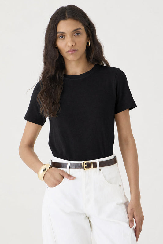 T-shirt Gola Redonda Baby Look – Preto