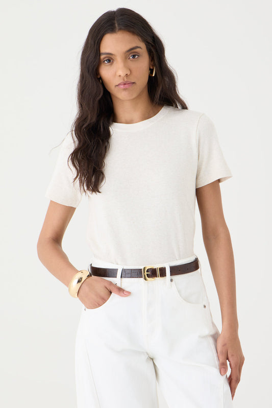 T-shirt Gola Redonda Baby Look – Cru