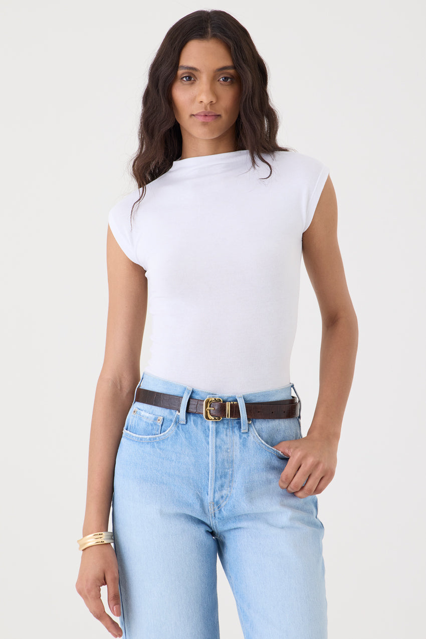 T-shirt Gola Alta Tricot – Branco