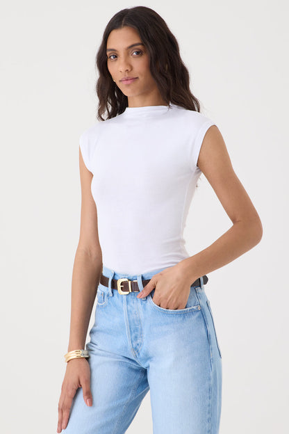 T-shirt Gola Alta Tricot – Branco