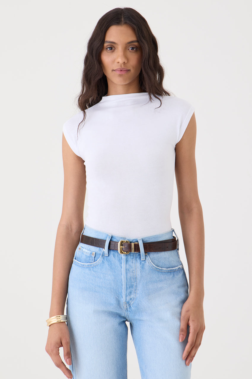 T-shirt Gola Alta Tricot – Branco
