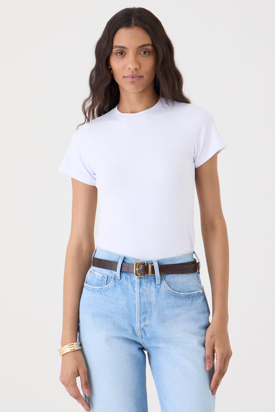 T-shirt Gola Redonda Pima – Branca