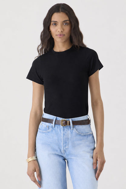T-shirt Gola Redonda Pima – Preta
