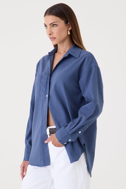 Camisa Relaxed Linox – Azul Sea
