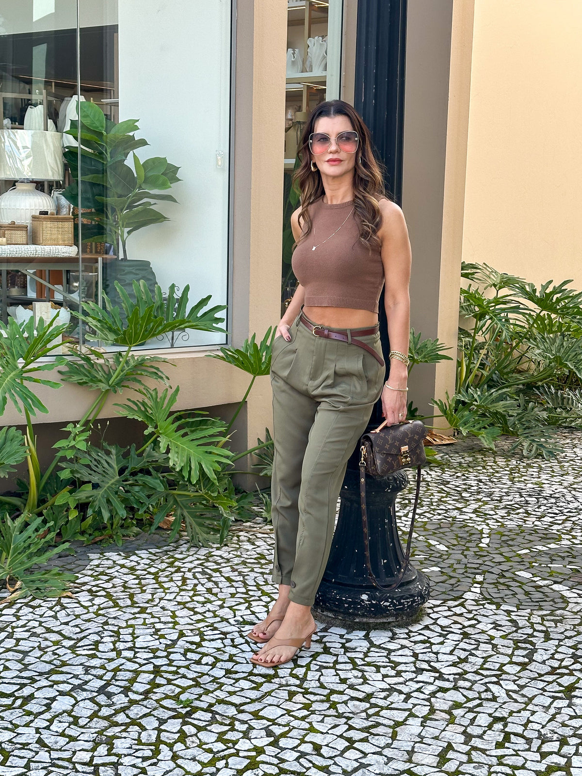 Calça Slim Cintura Média – Ester